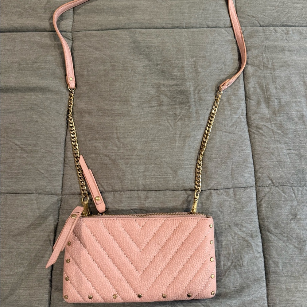 Sam Edelman Pink Quilted Crossbody Bag